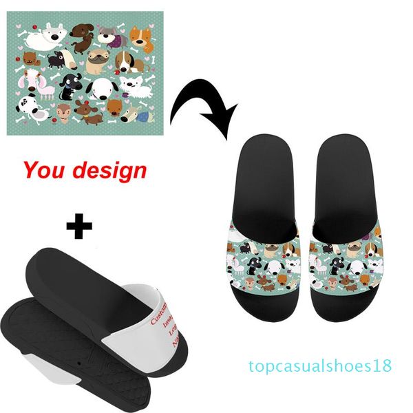 

kawaii slide slippers for women lovely printed summer sandals home casual comfortable shoes cute nursing cat design footwear t18, Black