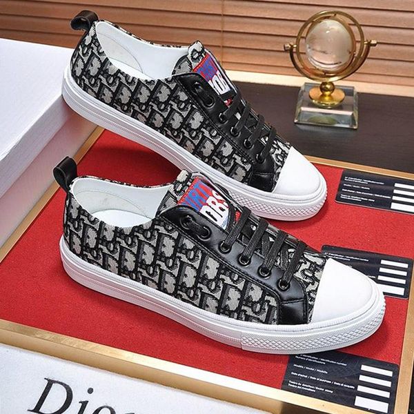 

mens canvas shoes breathable casual luxury sneaker walk 'n sneaker in oblique embroidered canvas m38 mens footwears zapatos h