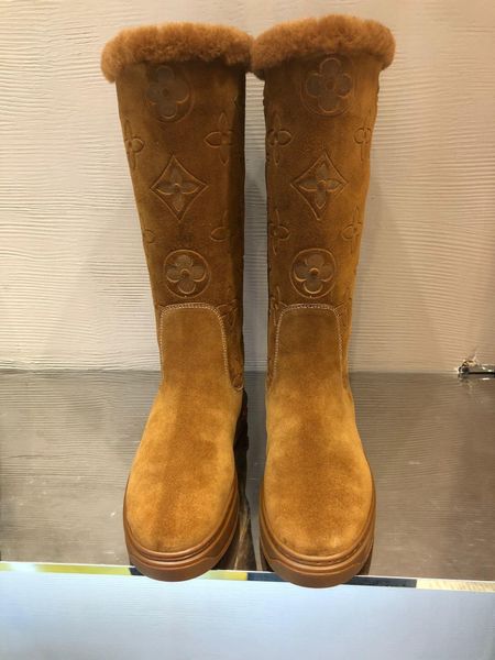 

2020 new winter snow boots women plus velvet boots high round head thick warm cotton shoes long boots