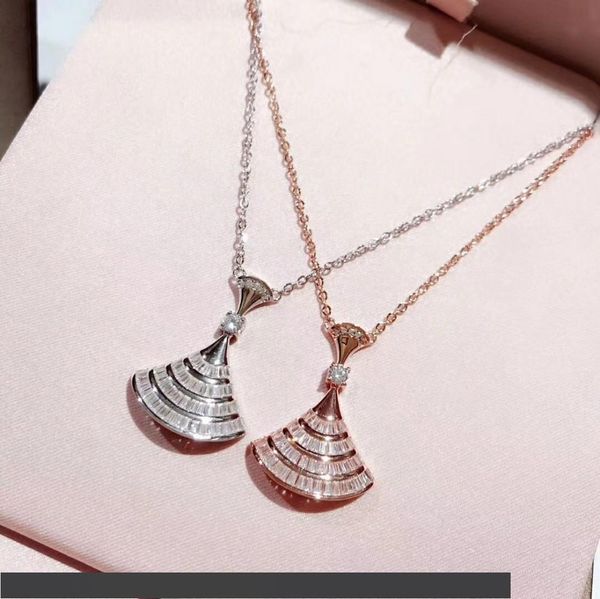 

2020 excellent the new women's glamour fashion wild full of classic skirt necklace style goddess series, Silver