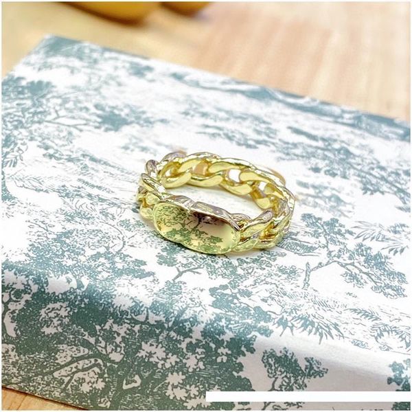 

cd alphabet gold ring sterling silver fashion rings for men and women jewelry luxury designer jewelry for women ing, Golden;silver