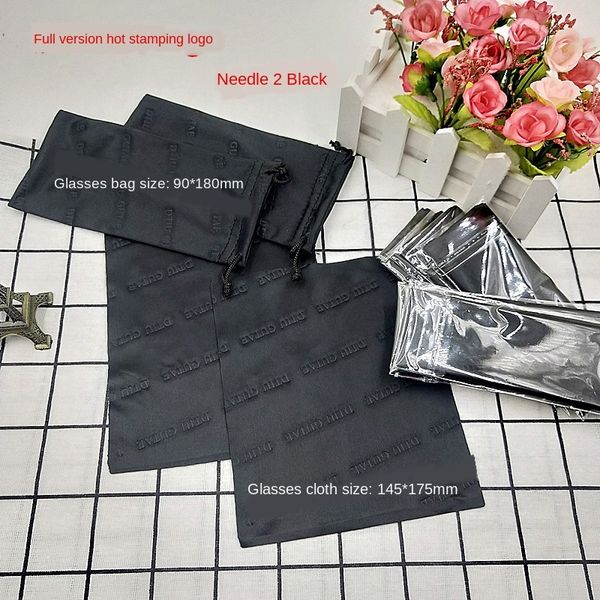 

superfine fiber needle two black bag full printing sun cloth glasses cloth glasses 3d bag, Blue