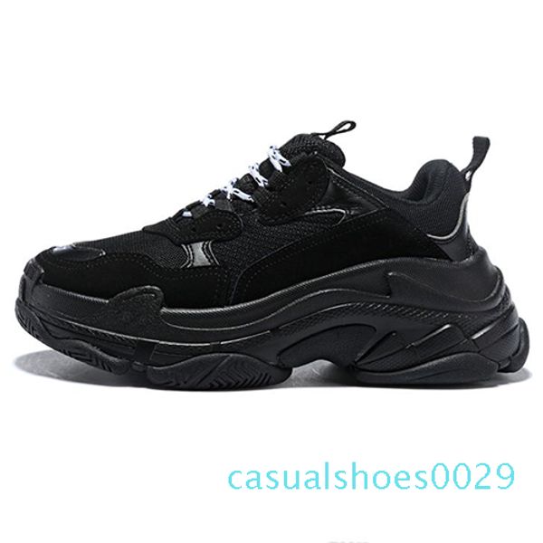 

fashion designer paris 17fw triple-s 2018 triple sneaker desi luxury dad shoes for men's women beige black casual triple s shoes 36-45