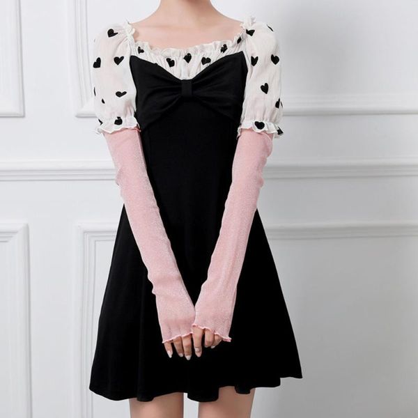 

arm arm sleeves cover protective  accessory ladies women's slim, Black;gray