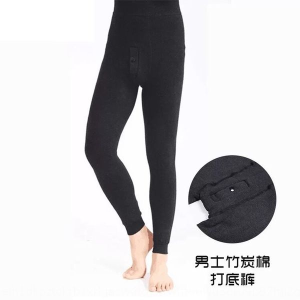 

coega 2020 зима новый мужской бамбуковый уголь брюки теплый хлопка талии защите мужские хлопок щиколоток штаны эластичный утолщенной теплый, Black;white