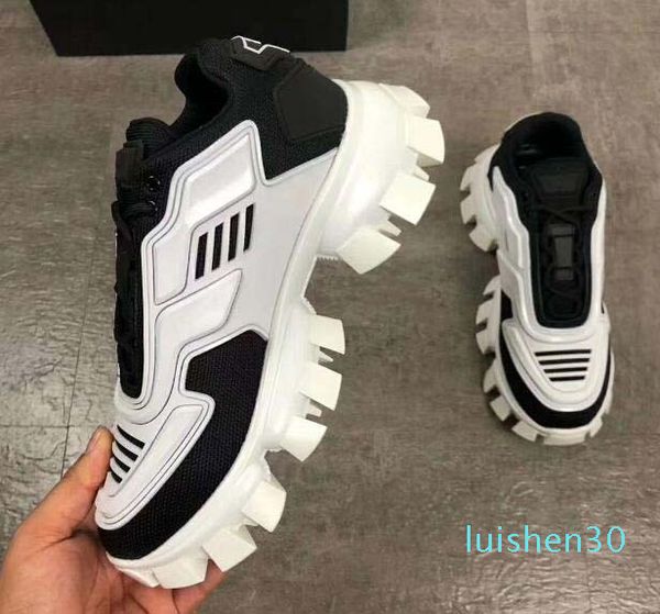 

cloudbust thunder knit кроссовки мужские роскошные дизайнерские случайные обувь мужская классическая повседневная обувь ткань резина кроссов, Black