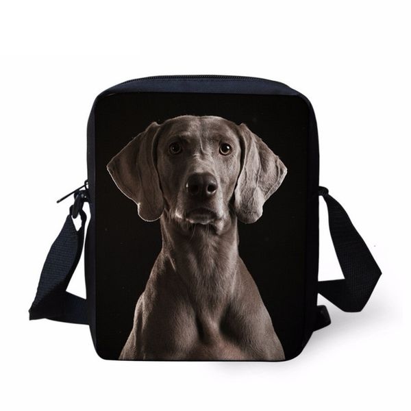 

3d animal weimaraner dog print boys girls mini crossbody bags fashion messenger bags brand designer daily handbags sumka
