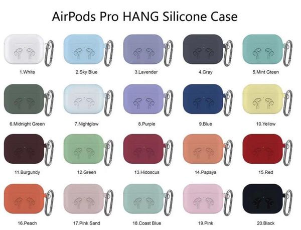 

dhl 100pcs 2 in 1 for apple airpods cases silicone soft ultra thin protector airpod cover earpod case anti-drop with hook retail box