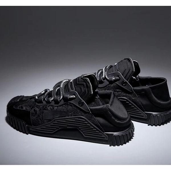 

new men and women ns1 sneakers in mixed materials luxury designer shoes men and women sneakers fashion size 35-45 mkj03, Black