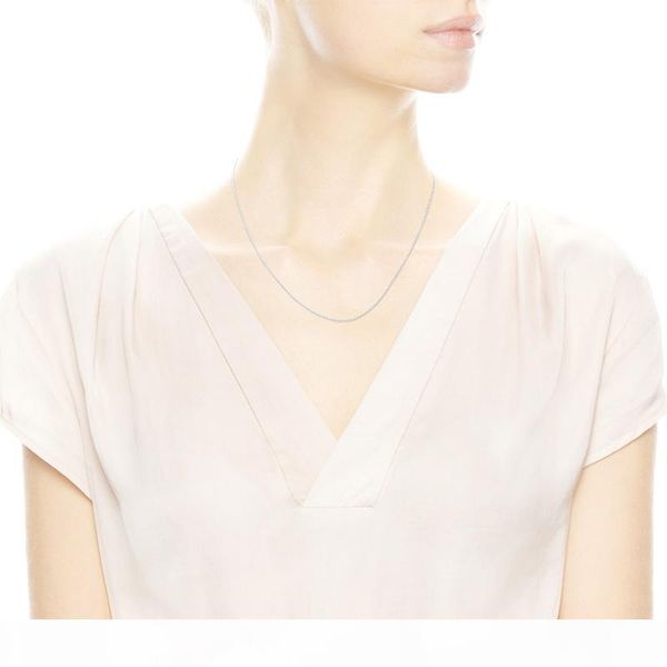 

y wholesale womens 60 cm s925 sterling silver chain original necklace fit pandora jewelry charms pendants jewelry for women