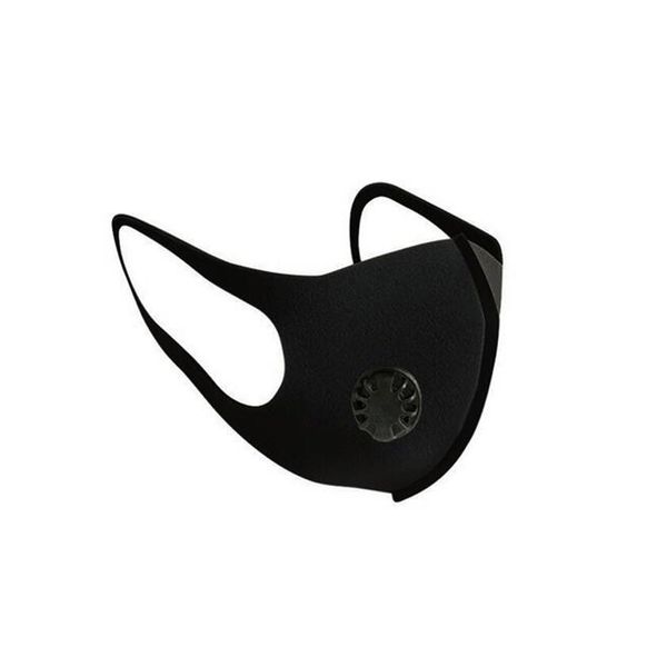 Wiederverwendbare Atemventilmasken Anti-Allergische Mundmasken Anti-Dust-Anti-Verschmutzung Schwamm Radfahren Sport Designer Gesichtsmaske mit Ventil