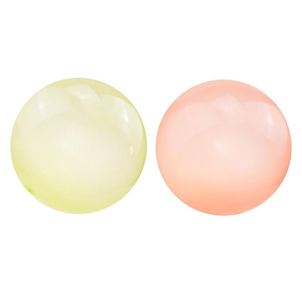 

2x inflatable bubble ball bubble balloon outdoor party yellow + orange s