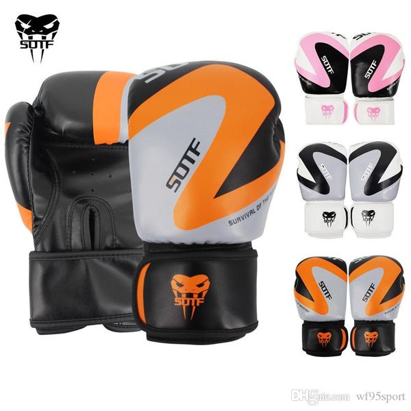 

wholesale boxing glove for kids pu boxing glove for training 6oz to 12oz boxing glove for muay thai sanda, Black