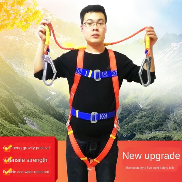 

european-style electrical five-point double back european for aerial work aerial work safety belt whole body safety belt