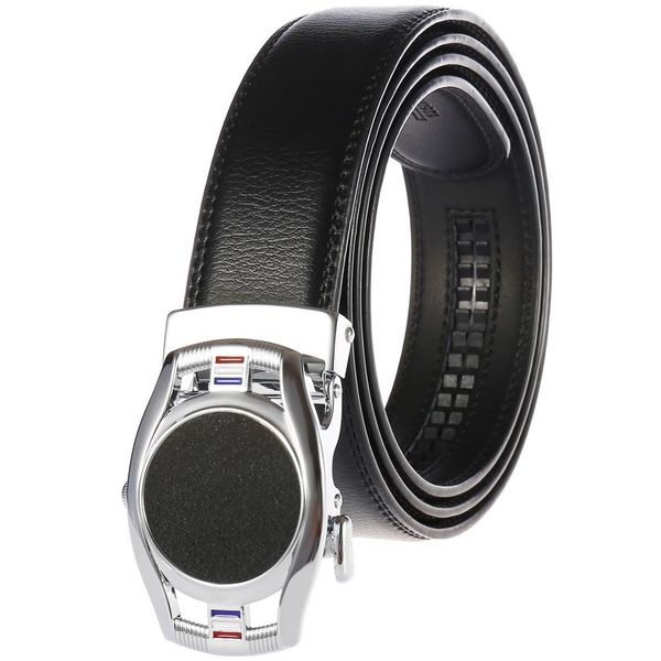 

brand new original leather designer big buckle men's belt luxury buckle belt fashion mens genuine leather, Black;brown