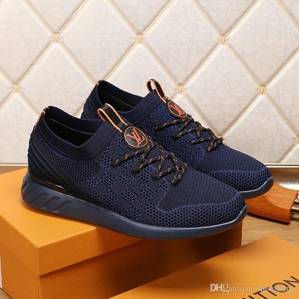 

luxury men shoes breathable running sneakers lace -up fastlane sneaker plus size chaussures pour hommes men shoes fashion luxury fast ship, Black