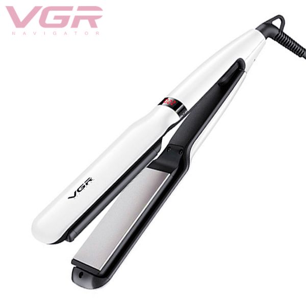 

vgr hair straightener rod new splint foreign trade anti-scalding heating plate 40mm tourmaline ceramic shunfa v-511, Black