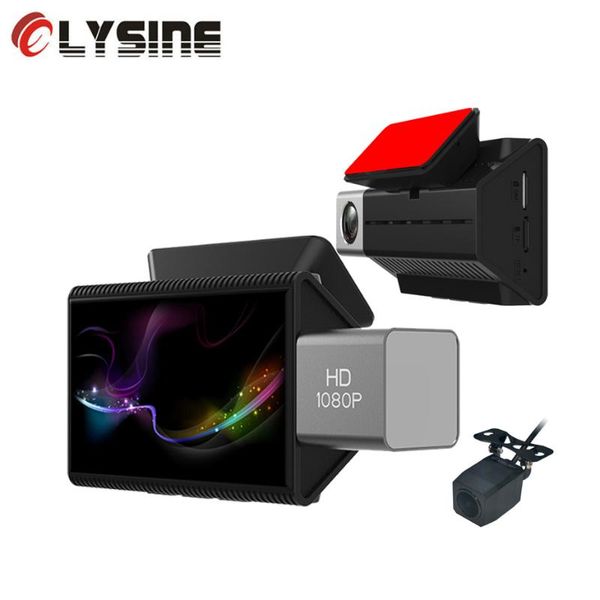 

olysine d85 car dvr dual camera adas gps wifi full hd 1080p dash cam android 8.1 4g network video drive recorder remote control