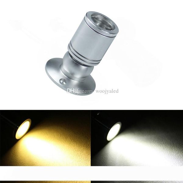 

adjustable-pitch 1w led mini surface mounted light led downlight jewelry cabinet lamp spot light 85-265v cabinet led light,silver black