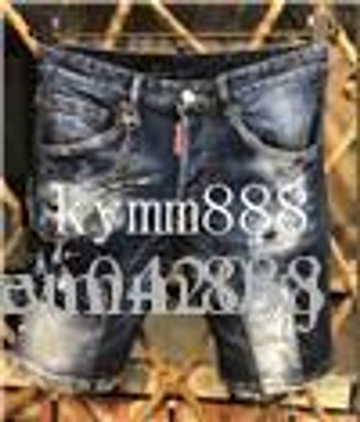 

european standing men's jeans, men's jeans, a pair of skinny jeans and black embroidered skulls#208, Blue