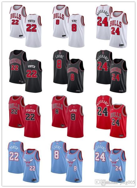 

mensÂ womensÂ youth chicago bulls 22 otto porter 24 lauri markkanen 8 zach lavine black red custom basketballÂ jerseys