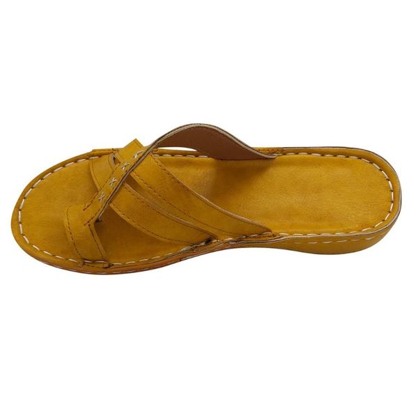 

summer sandals women wedges shoes yellow open toe non-slip slip on sandals flip flops beach shoes woman casual roman slipper new cs01, Black