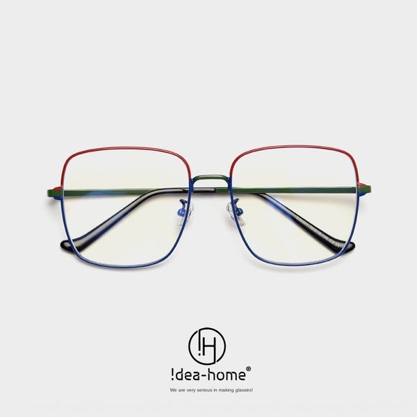

selyk s32041 metal fashionable myopia camera color matching blue light plain men's and women's web celebrity camera glasses myopia, Silver