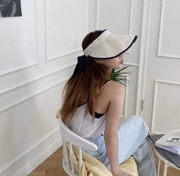 

korean style bottomless women's casual all-match empty hat baseball baseball cap made old washed cotton curved brim cap, Blue;gray