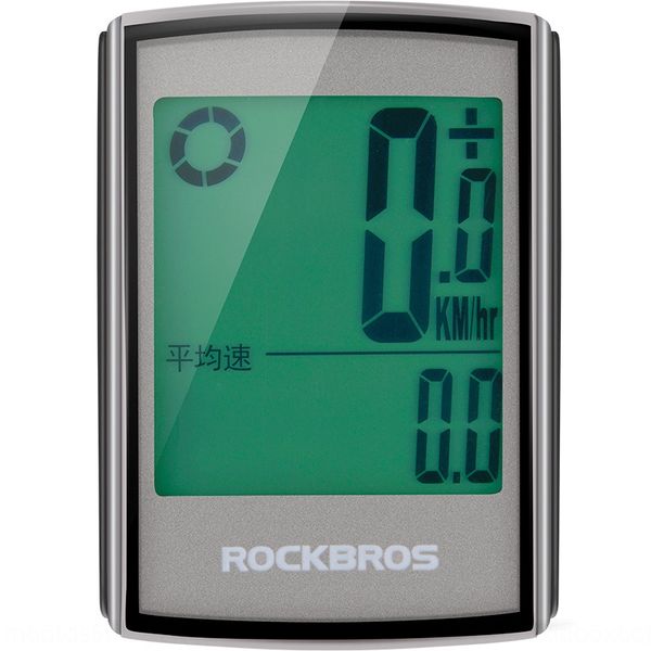 

zwqil locke brothers code meter wireless waterproof bicycle screen bicycle english large screen luminous highway speed measuring odometer ri