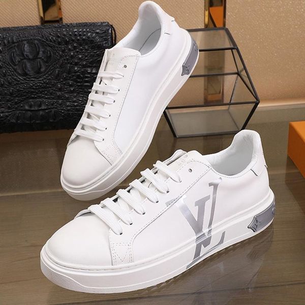 

new arrival mens shoes with origin box outdoor walking luxury shoes fashion sneakers low lace -up plus size sports men shoe, Black