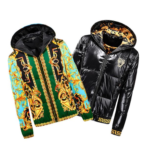 

2020 mens down coat zipper black winter british style men down jacket hood coat classic keep warm thick parka men's down jacket m-xxxl