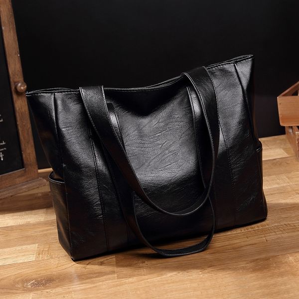 

women's 2019 season new versatile hand shoulder large capacity tote portable shoulder bag simple big bag