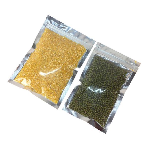 Aluminum Foil Self-sealing Bag Zipper Bag Tea Snacks Dried Fruit Food Package Bag 4 Sizes WB2371