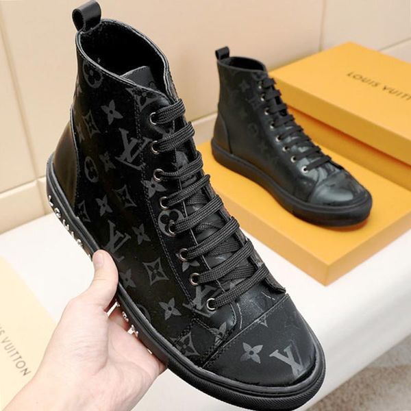 

new arrival men shoes casual sneakers zapatos de hombre ankle fashion boots with original box luxury men shoes casual rubber soles fast ship
