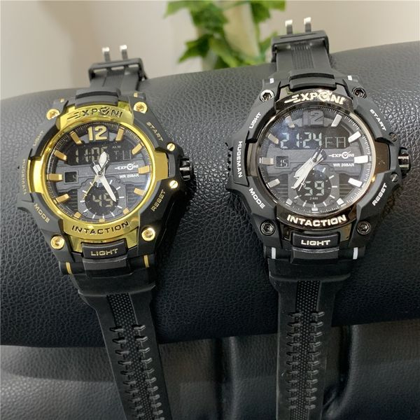 

vblvn sports electronic double display electronic men's outdoor mountaineering army watch large dial alloy electronicwatchwatchwatch sh, Blue