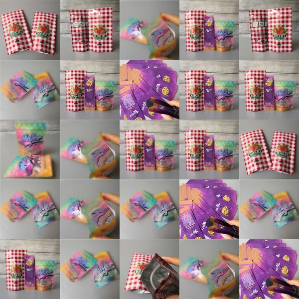 

2020 major league exotics bag lemon nade runtz strawberry mochi 35 mylar smell proof pouch zip lock airtight child proof for dry eazch