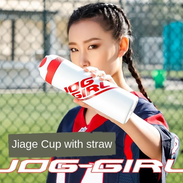 

flying304 outdoor sports thermos stainless steel fashion straw cup bouncing casual goddess student outdoor sports thermos cup