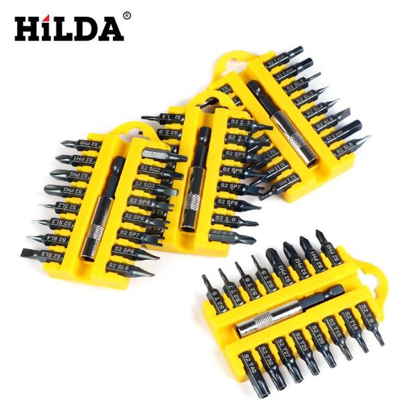 

hilda security tamper proof torx hex star bit set magnetic holder screwdriver bits cordless drill screwdrivers bits 17pcs/set