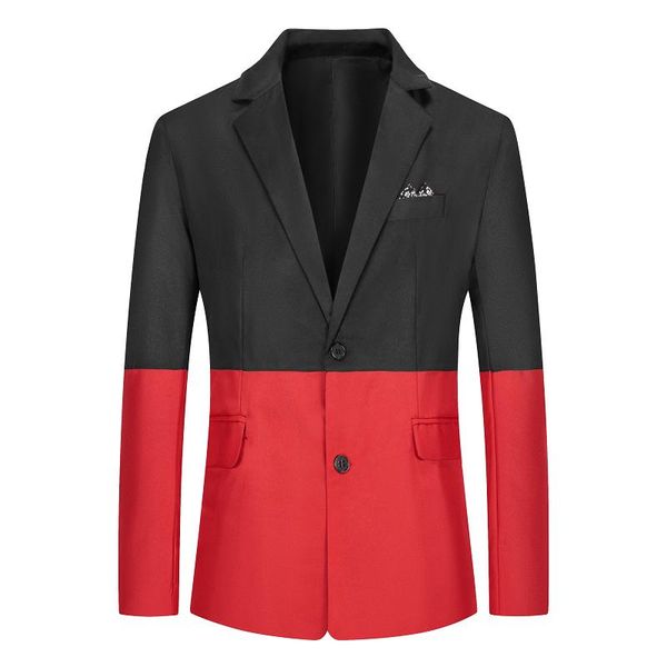

new fashion white black red casual coat men blazers stage singers costume blazer slim fit party prom suit jacket