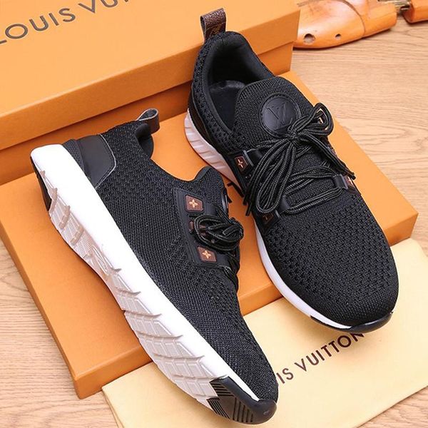 

luxury men shoes footwears fashion aftergame sneaker luxury casual mens shoes chaussures pour hommes with origin box running design footwear, Black