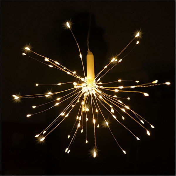 

led strings firework copper lights diy bouquet shape led fairy lights with remote control ip65 waterproof battery operated 8 modes lighting