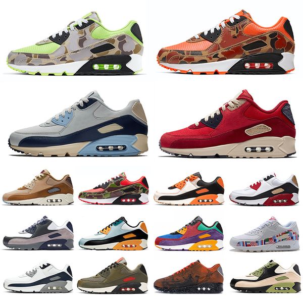 

new outdoor classic 90 men women running shoes lahar escape reverse duck camo total orange obsidian volt royal mens trainers sports sneakers