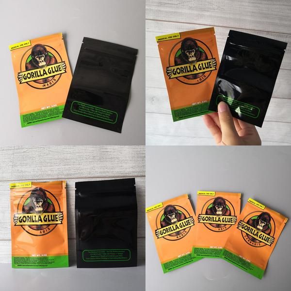 

gorilla glue bag 3.5g smell proof сумка vape упаковка для сухой травы gorilla клея лавсанового zipper мешок dhl free gsybags cyxzg