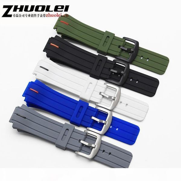 

y high quantity rubber watchband for timex watch t45601, Black;brown