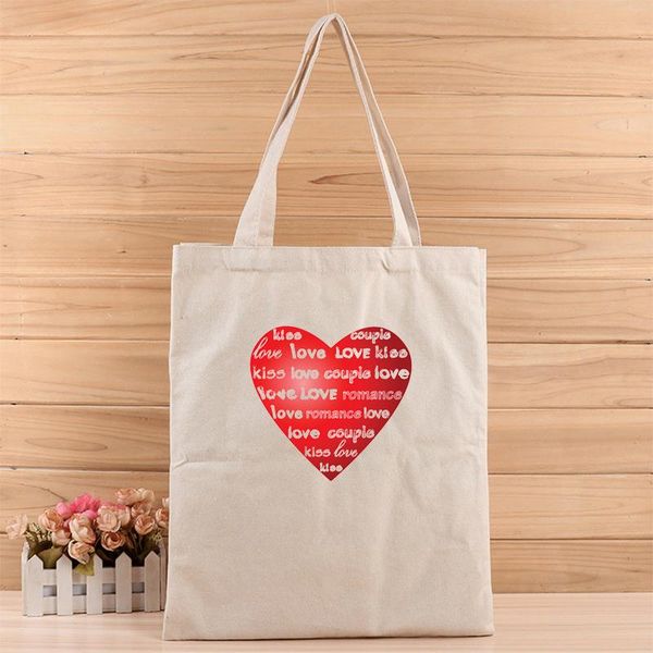

creative heart style fashion girls and women casual canvas tote bags suit for shopping,gift,wedding, birthday or anything else