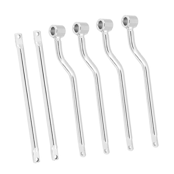 

metal motorcycle saddlebag side support bars mounting brackets compatible for honda rebel cmx250 (chrome