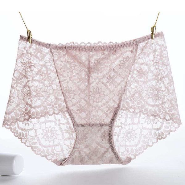 

drop mid-waist seamless crotch lady briefs fabric women transparent lace mesh panties underpants cotton soft underwear ship xklax