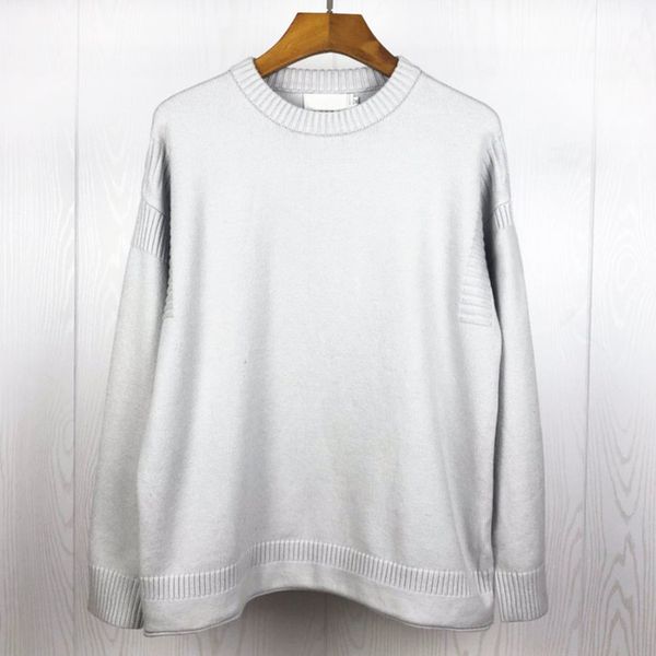 

designer autumn winter mens round neck versatile sweater black grey fashion sweater for men and women 8824xa5v