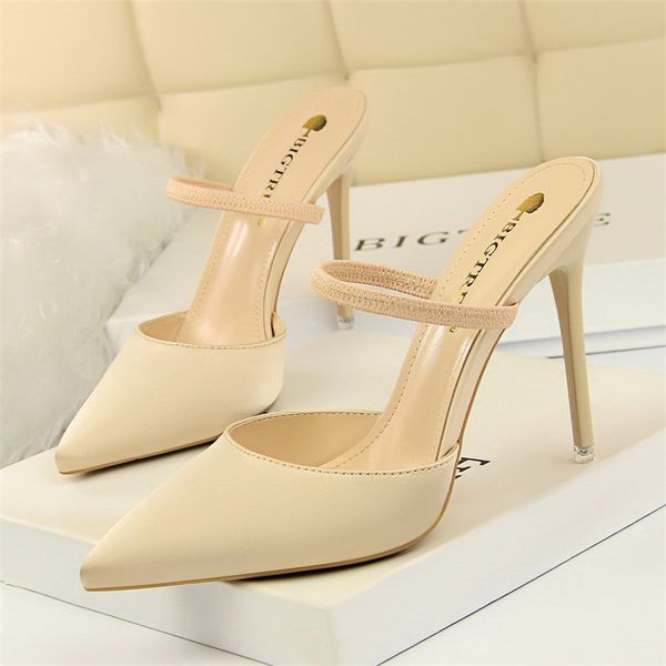 

bigtree women shoes ladies heels summer luxury designers mules high heels pumps party women shoes dress high new, Black