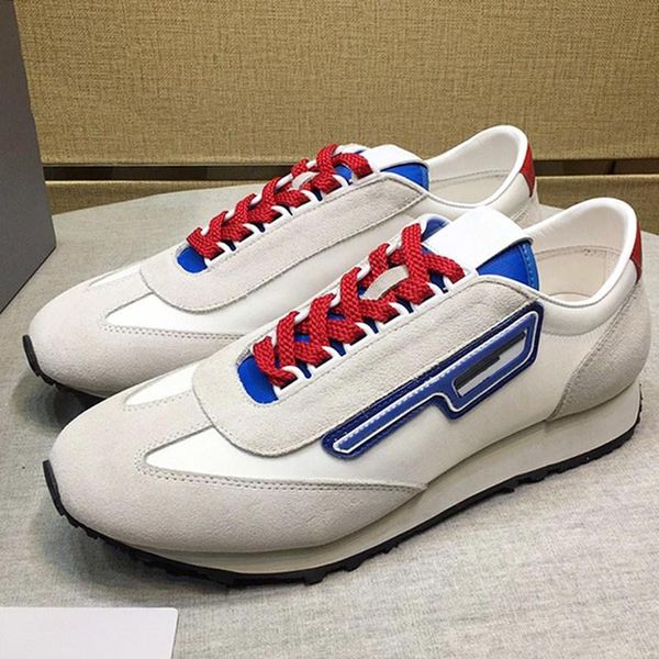 

lightweight suede and nylon sneakers men 's shoes scarpe da uomo outdoor walking luxury lace -up low men shoes fast d, Black